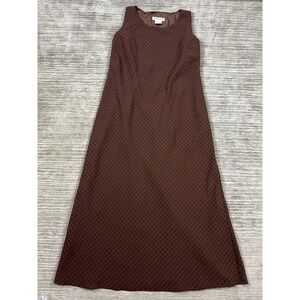 Plaza South Dress Womens 6 Brown‎ Sleeveless Lined Polyester